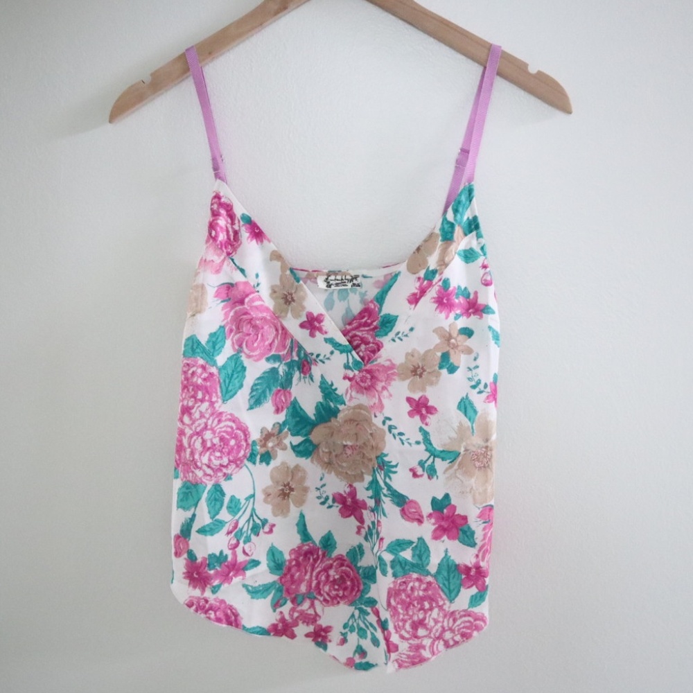 Free People Intimately Floral Satin Top